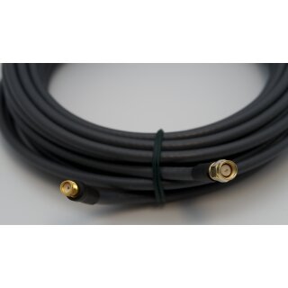 10 Meter Kabel H155 low loss 50 Ohm SMA-Stecker /  SMA-Buchse