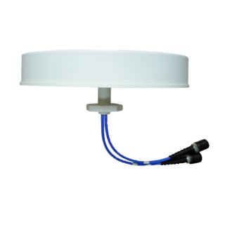 Amphenol Multi Band, MiMo 2-Port, Ceiling Mount Omni, (2x) LINEAR, 360°, 698-4000 MHz, 3.0-5.0 dBi