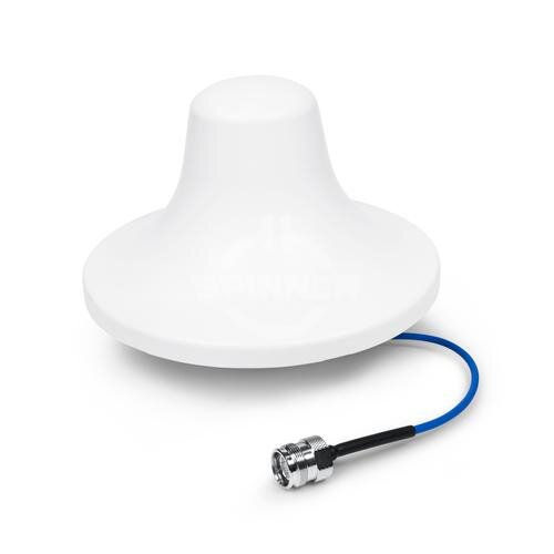 Spinner SISO 1-Tor V-Pol Decken-Innenraum-Antenne 694-2700 MHz 5 dBi 360° 4.3-10 Buchse